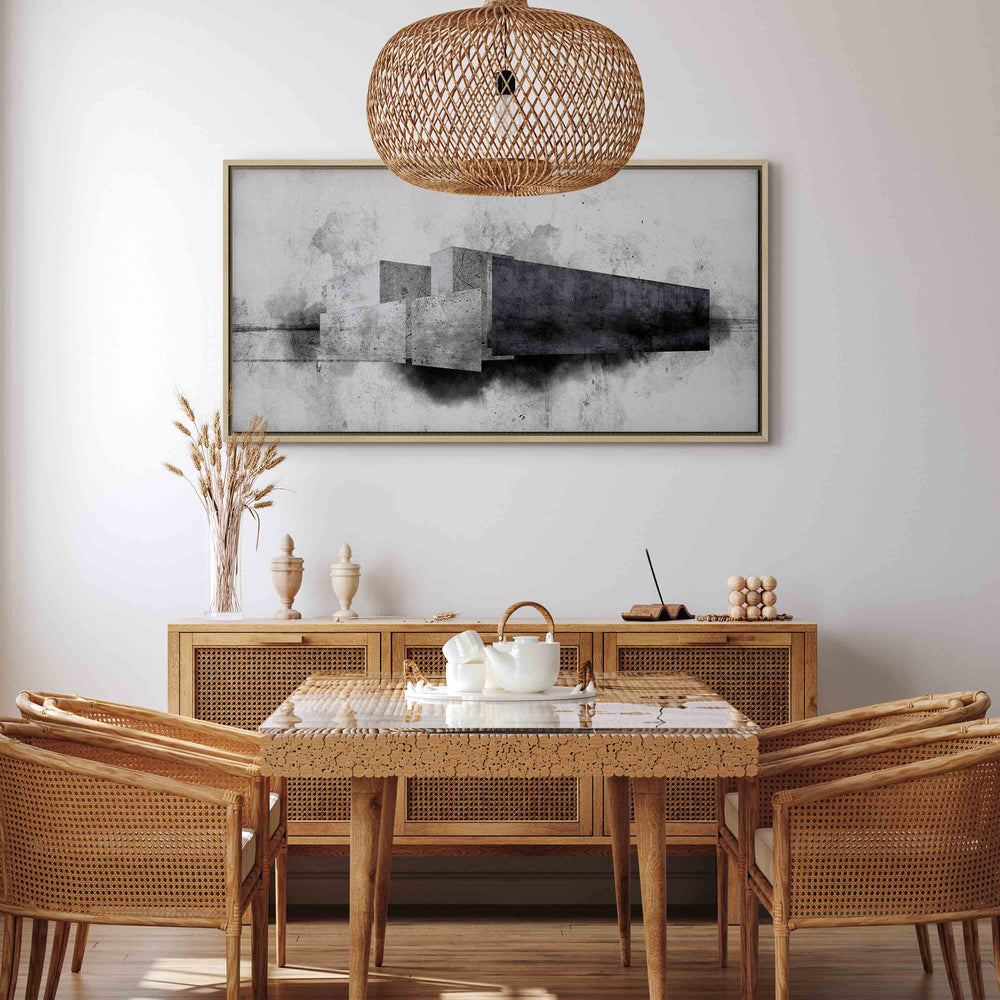 Glezna koka rāmī - Kubiska abstrakcija - Arhitektūras variācijas G ART