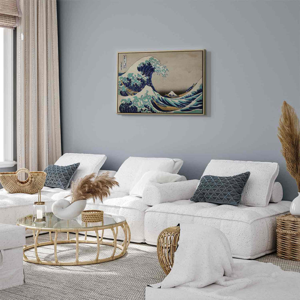 Glezna koka rāmī - Lielais Kanagavas vilnis - veikals kur nopirkt gleznas G ART