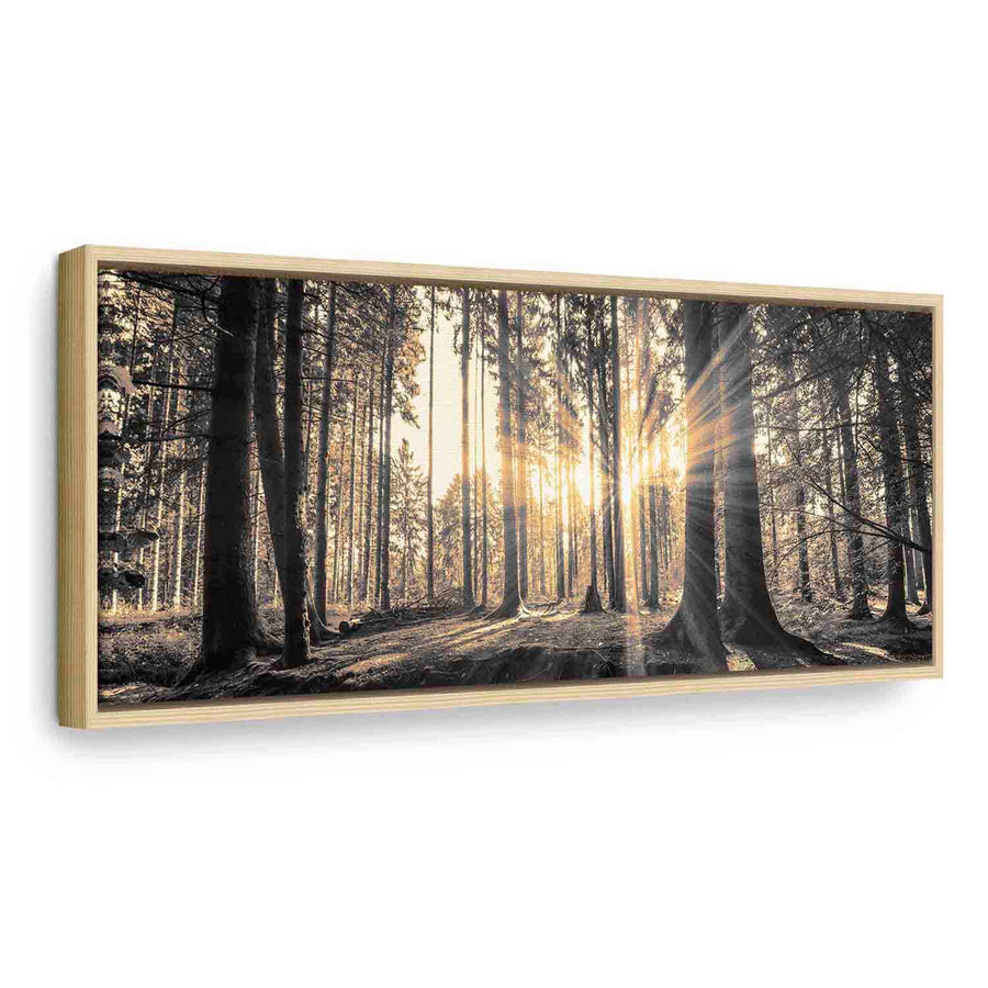 Glezna koka rāmī viesistabai - Meža saule G ART