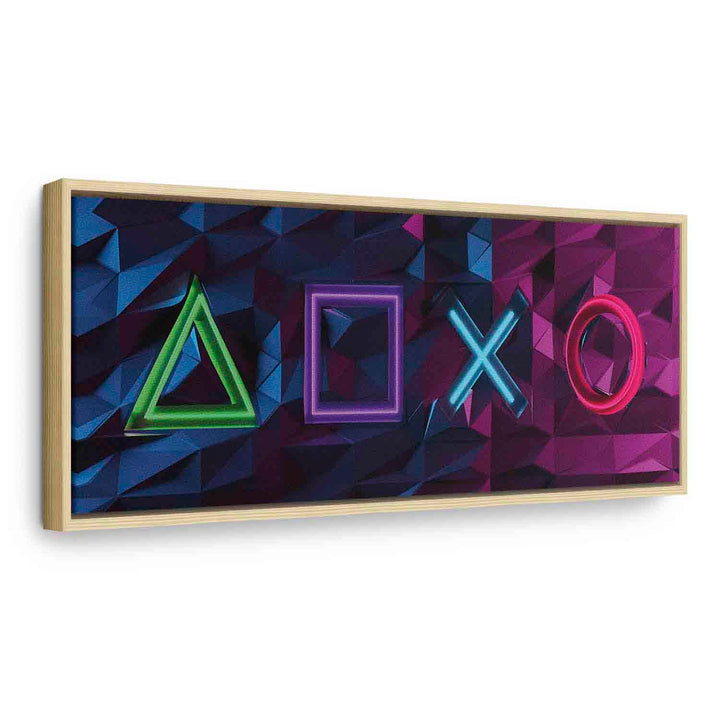 Glezna koka rāmī - Spēles simboli - nopirkt gleznu pusaudzim G ART