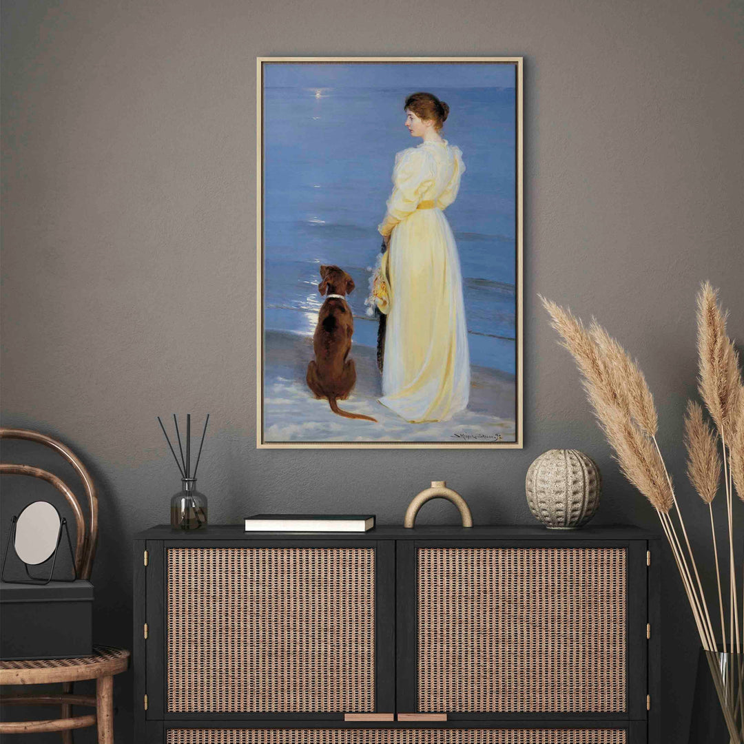 Glezna koka rāmī - Vasaras vakars Skagenā- reprodukcija G ART