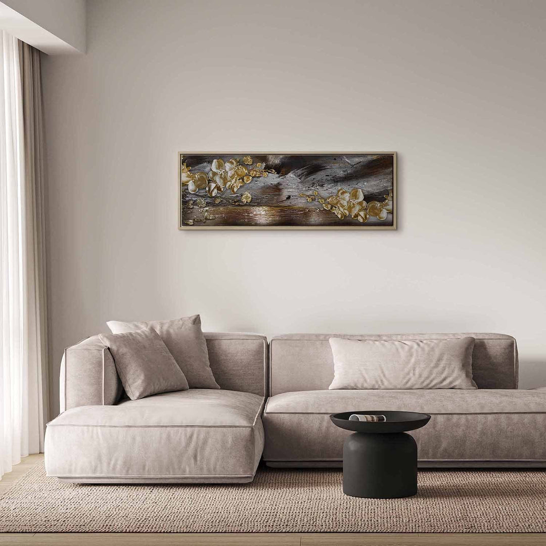 Glezna koka rāmī - Zelta dārzs - nopirkt gleznu viesistabai G ART