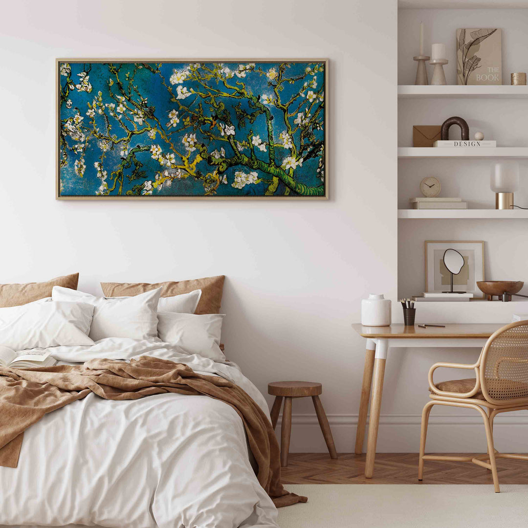 Glezna koka rāmī - Ziedošās mandeles - reprodukcija G ART