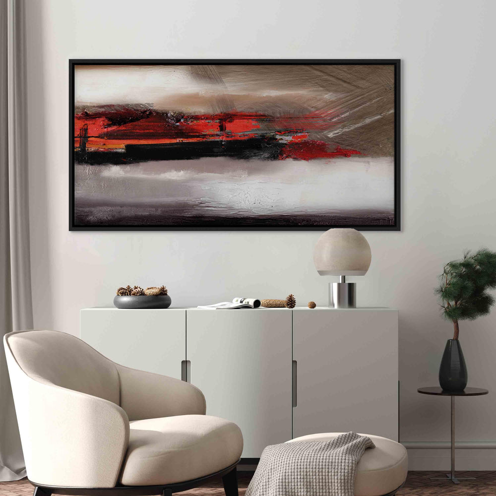 Glezna melnā koka rāmī - Drosme G ART