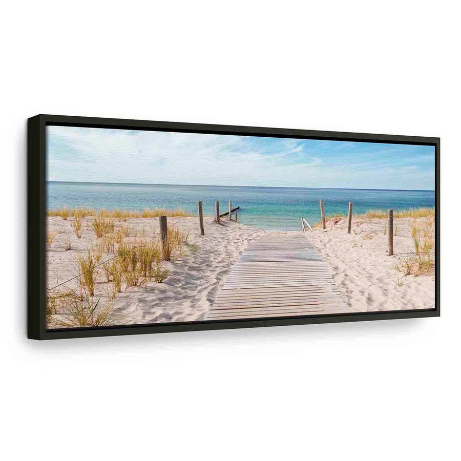 Glezna melnā koka rāmī - Jūras klusums - nopirkt online G ART