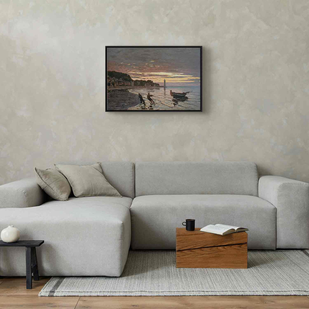 Glezna melnā koka rāmī - Kloda Monē reprodukcija - nopirkt online G ART