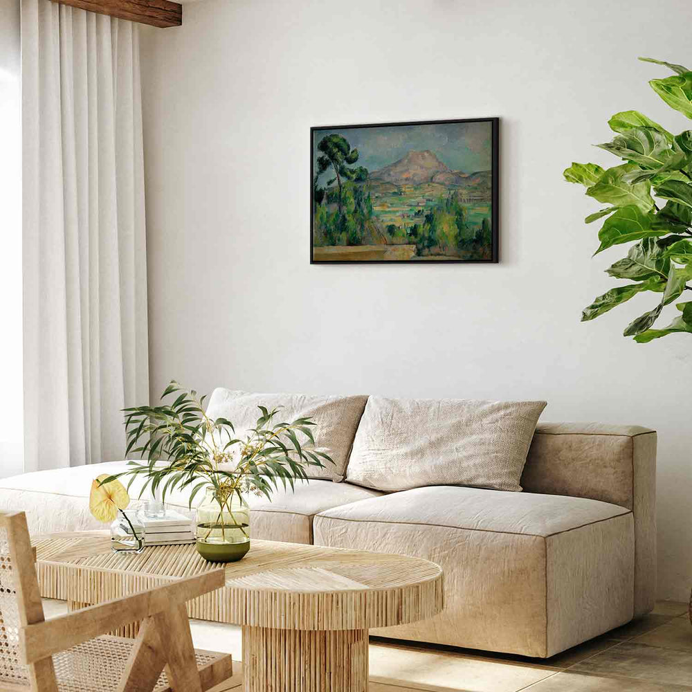 Glezna melnā koka rāmī - Svētās Viktorijas kalns - nopirkt reprodukciju G ART