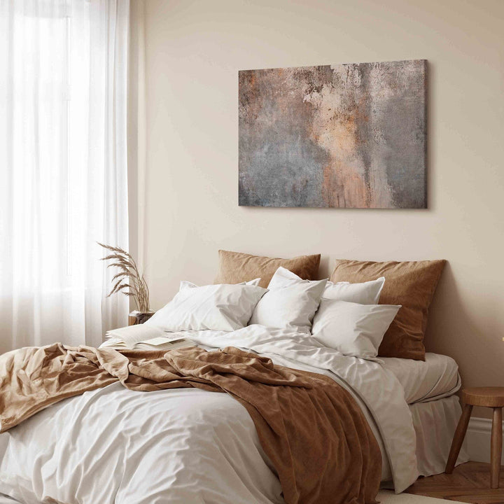 Glezna uz akrila stikla, Rūsas tekstūra sepijā un pelēkā, 151500 Artgeist