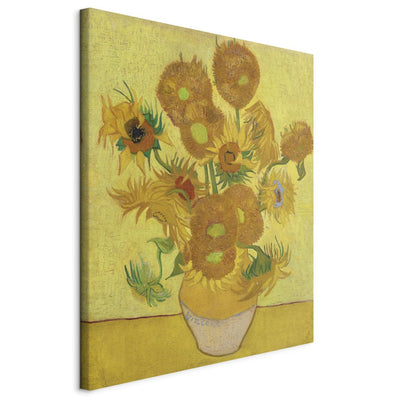 Gleznas reprodukcija (Vinsents van Gogs) - Klusā daba - vāze ar piecpadsmit saulespuķēm G ART
