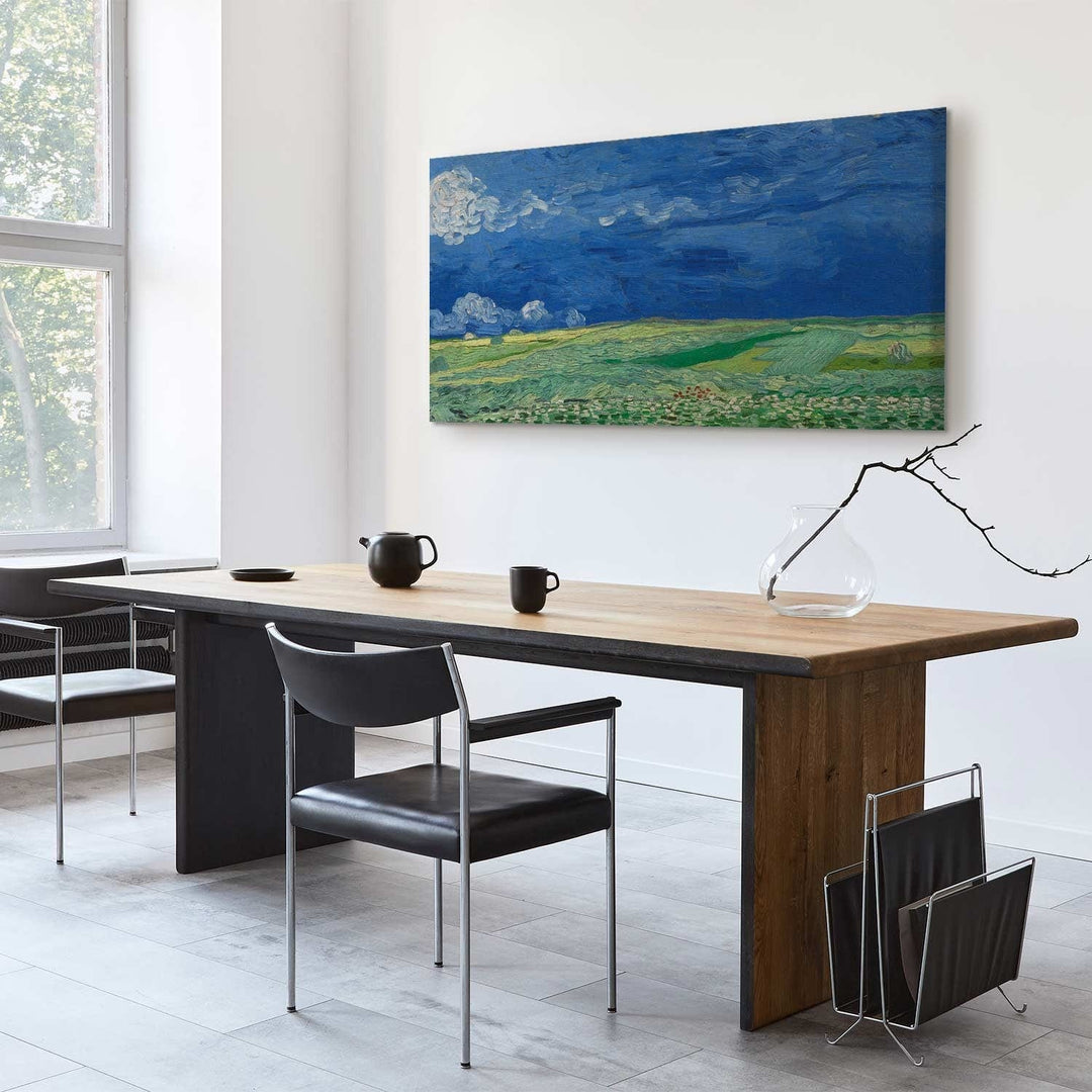 Gleznas reprodukcija /Vinsents van Gogs/ - Kviešu lauks zem pērkona mākoņiem G ART