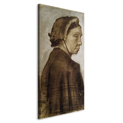 Gleznas reprodukcija (Vinsents van Gogs) - Sievietes galva II G ART