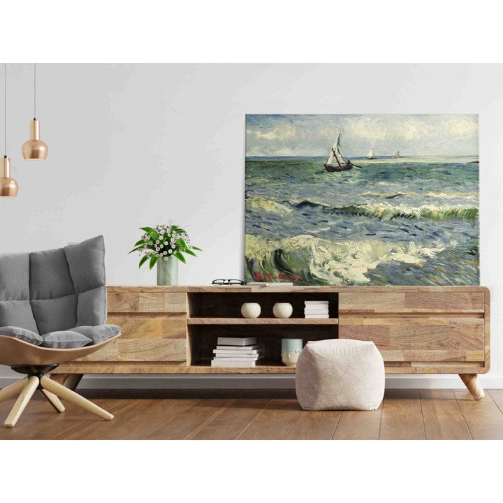 Gleznas reprodukcija /Vinsents van Gogs/ - Skats uz jūru pie Saintes-Maries G ART