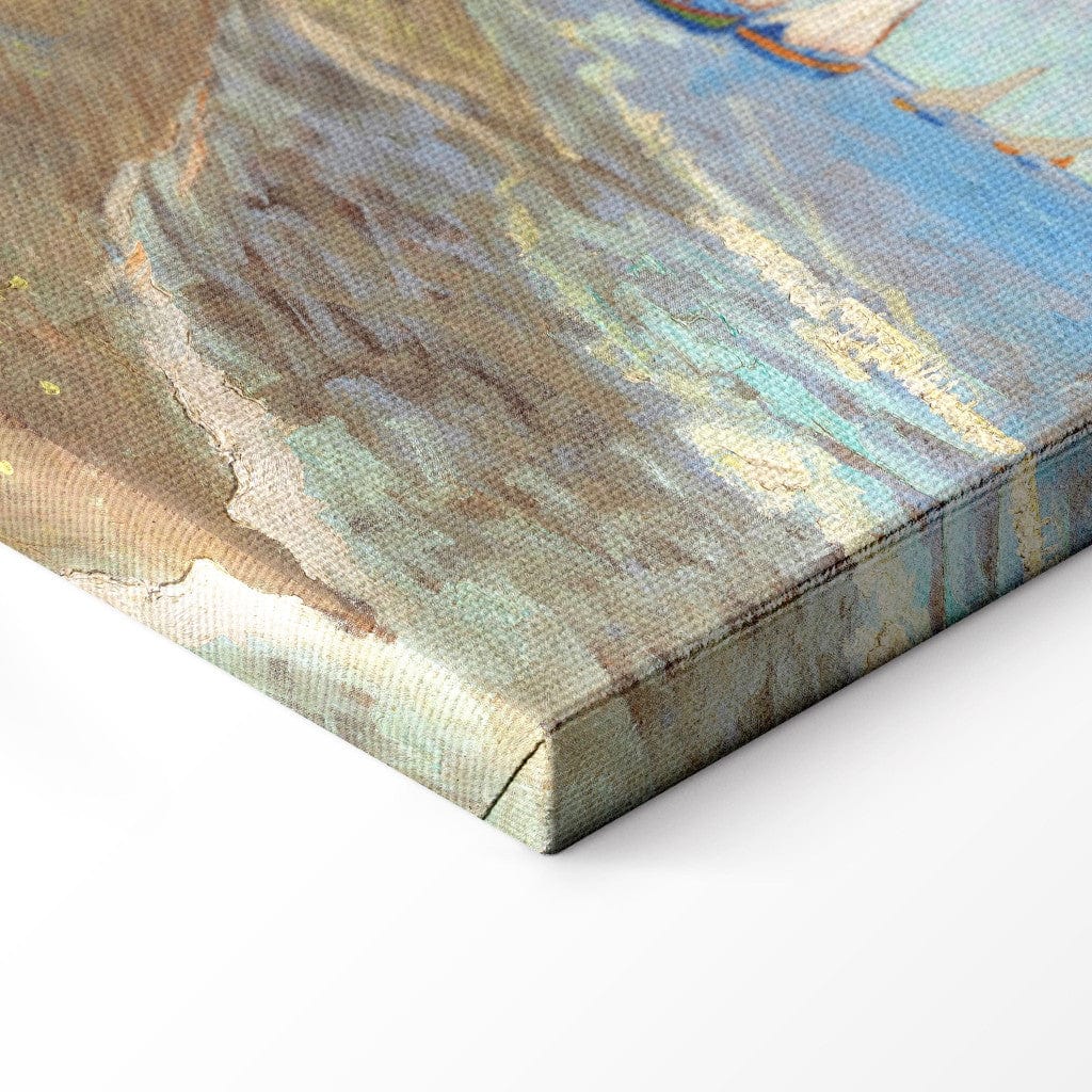 Gleznas reprodukcija /Vinsents van Gogs/ - Zvejas laivas Saintes Maries de la Mer pludmalē G ART