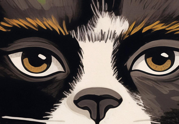 Kaķa portrets - iedvesmojoties no Frīdas attēla, 152228, liels izmērs G-ART