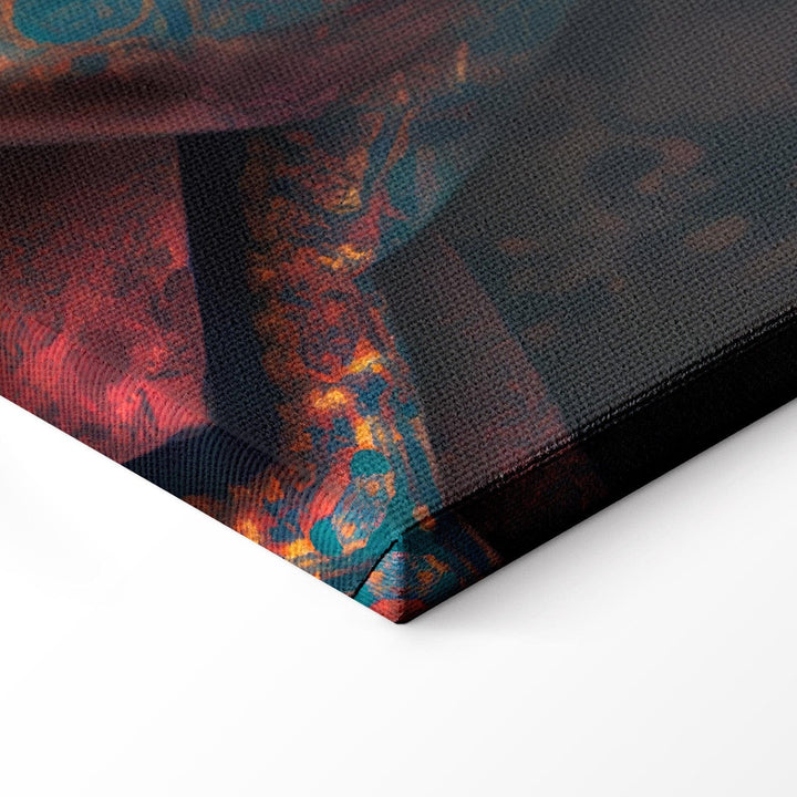 Glezna - Abesīnijas kaķa portrets ar zelta kaklarotu - 150135 G-ART