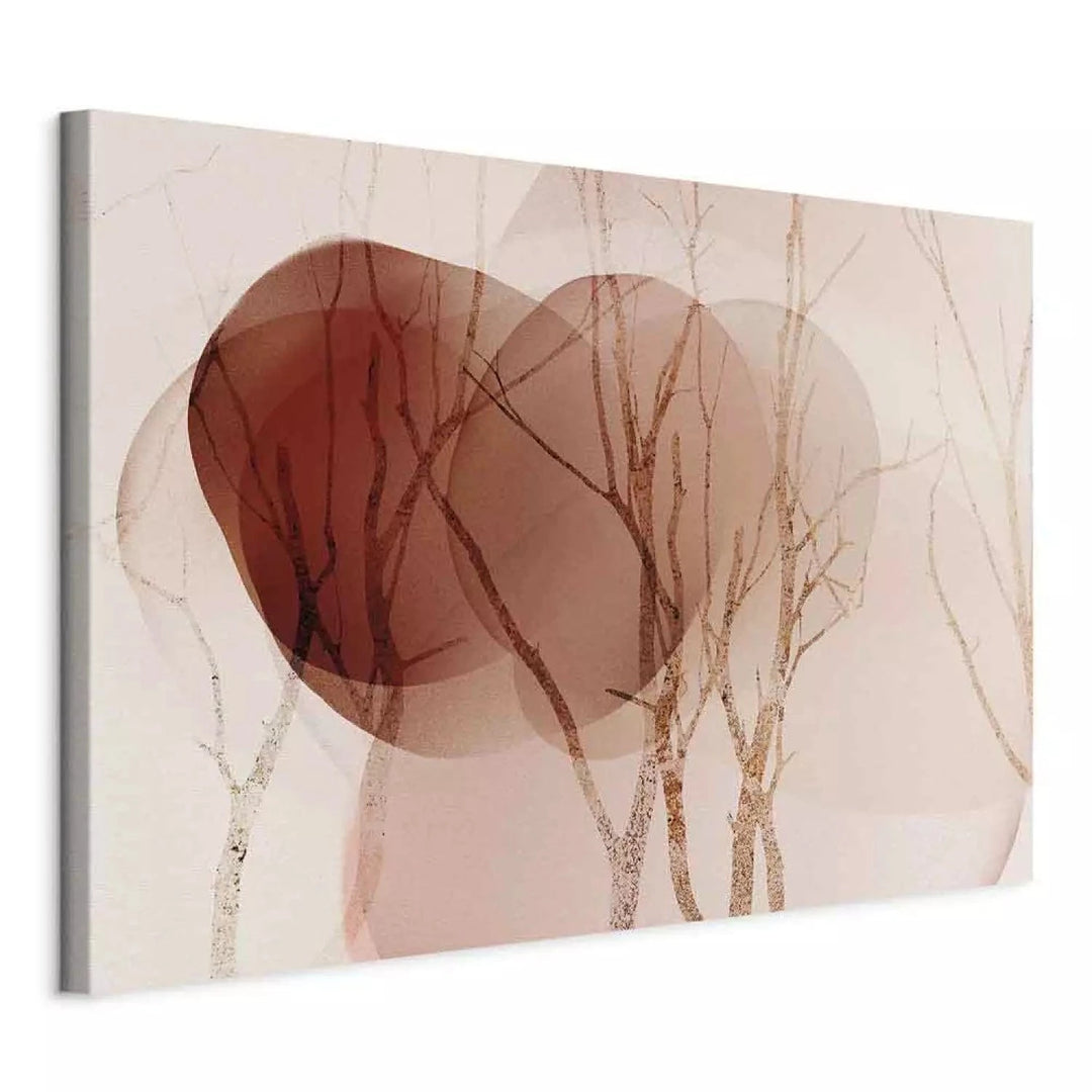 Glezna - ar abstrakciju - koku stumbri uz mākoņiem (x 1), 135419 G-ART