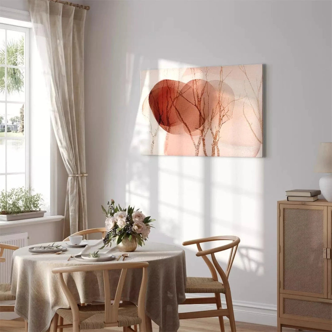 Glezna - ar abstrakciju - koku stumbri uz mākoņiem (x 1), 135419 G-ART