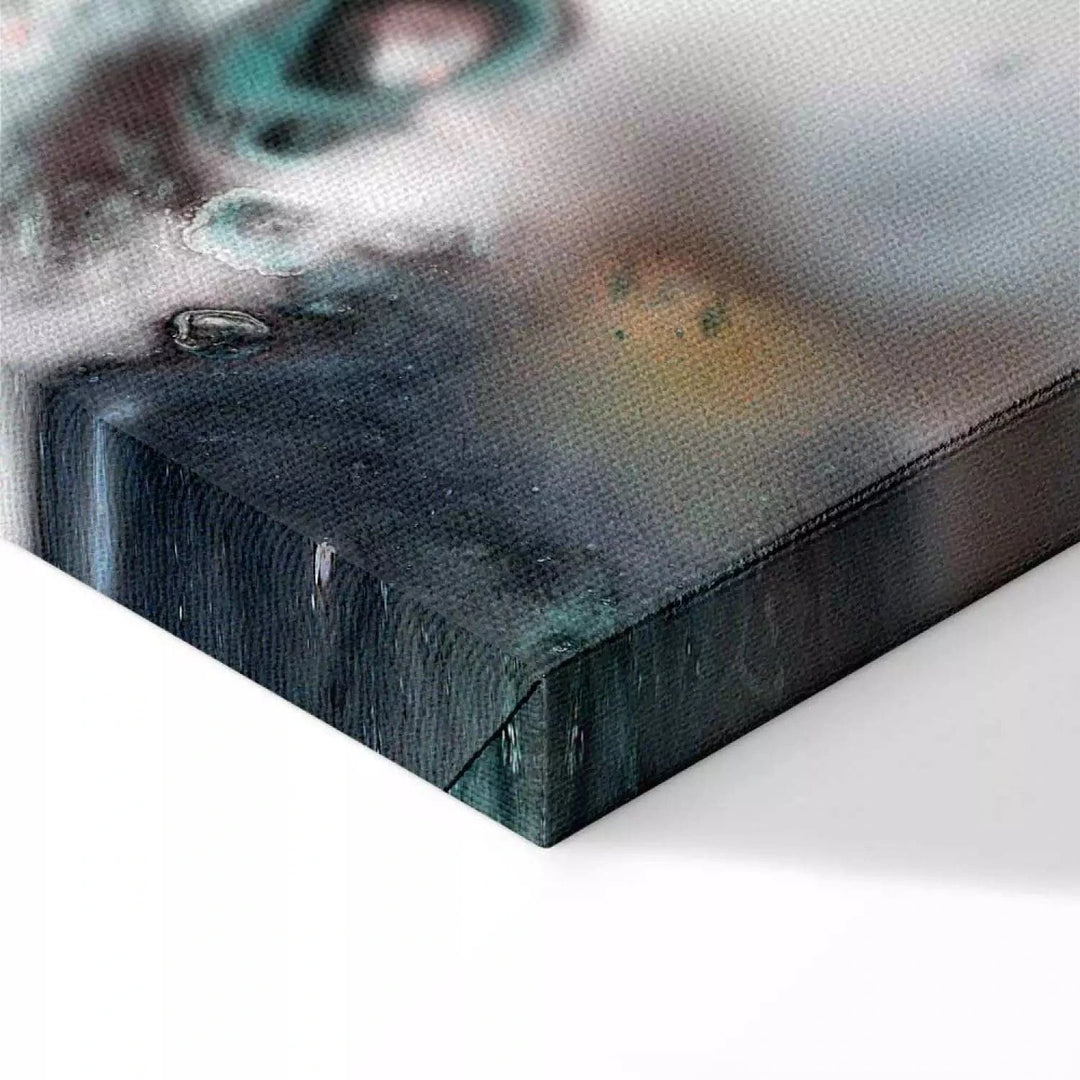 Kanva - abstrakts raksts - Jūras elementi - zilā krāsā G-ART