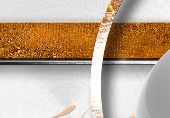 Glezna ar abstrakciju uz pelēka fona - Enerģija, 62461, (x5) G-ART