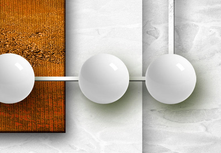 Glezna ar abstrakciju uz pelēka fona - Enerģija, 62461, (x5) G-ART