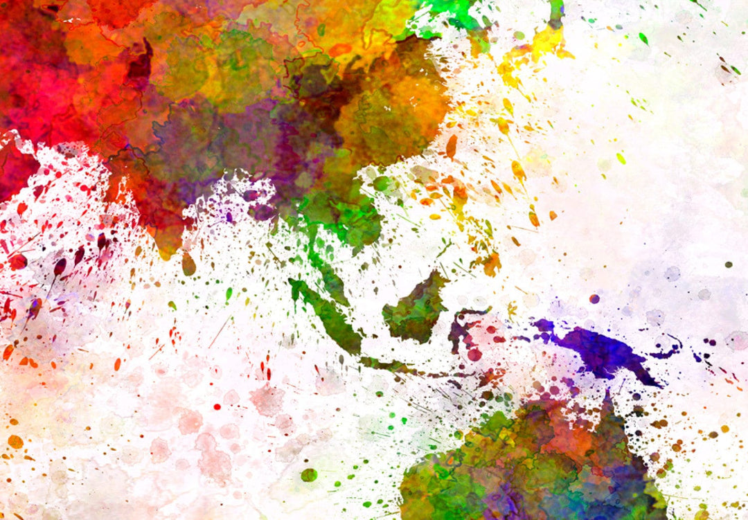 Glezna ar daudzkrāsainu pasaules karti - Mākslinieciskā pasaule, 91200 G-ART.