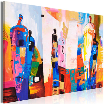 Glezna ar daudzkrāsainiem siluetiem, (x 1), 125050 Tapetenshop.lv