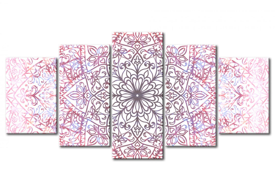 Glezna ar mandalas rakstu rozā toņos, 94194 G-ART