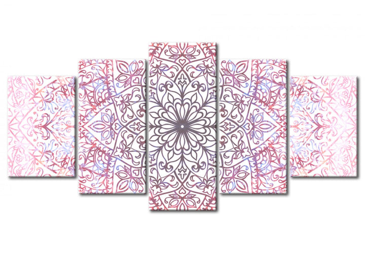 Glezna ar mandalas rakstu rozā toņos, 94194 G-ART