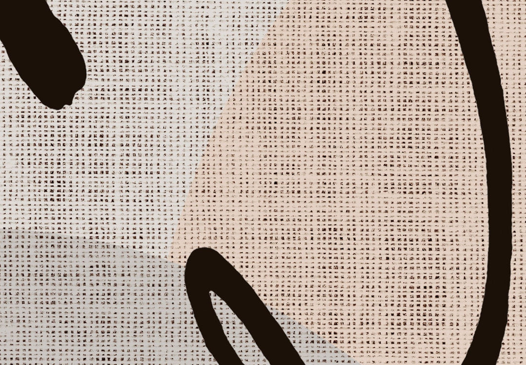 Glezna ar modernu abstraktu gleznu pelēkos toņos - konfigurācija (x 1) G-ART.