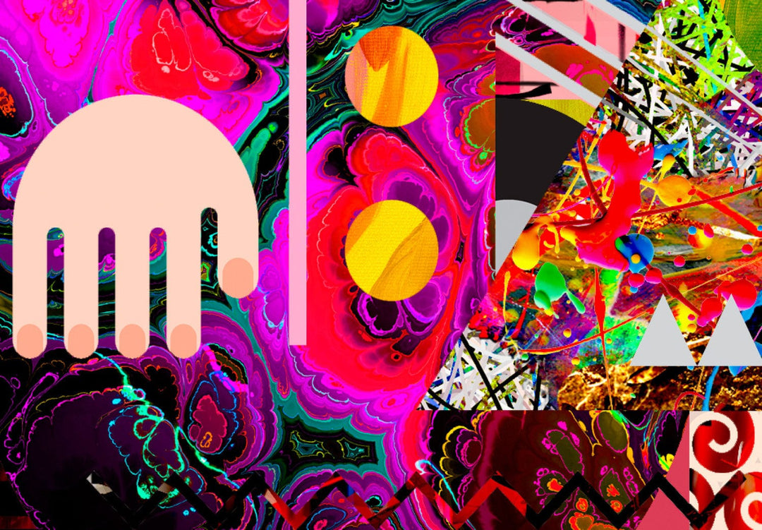 Glezna ar modernu un abstrakta rakstu - Abstraktas sarunas, 96103 G-ART.