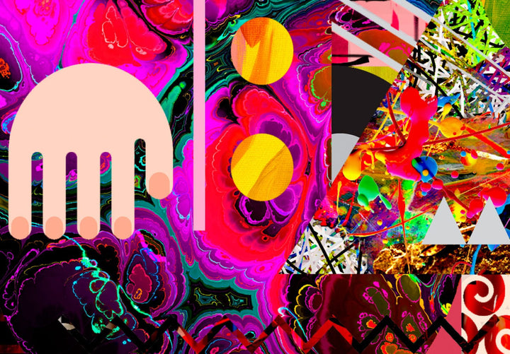 Glezna ar modernu un abstrakta rakstu - Abstraktas sarunas, 96103 G-ART.