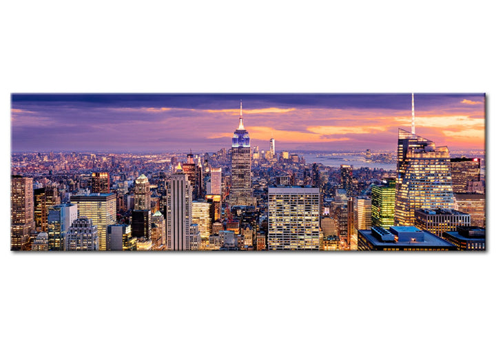 Glezna ar nakts Ņujorku - Pilsētas atmoda, 91064 G-ART.