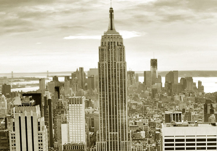 Glezna ar Ņujorku - Manhetena: finanšu paradīze, bēša, 149082 G-ART.