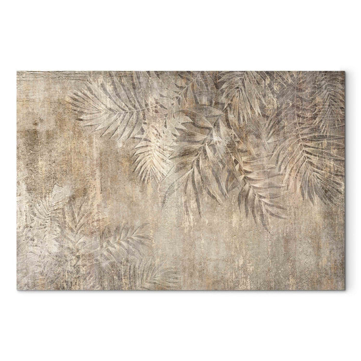 Glezna ar palmu lapām brūnos toņos - Palmu skice - 151201 G-ART.