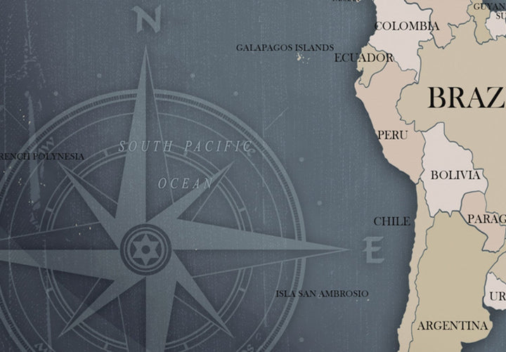 Glezna ar pasaules karti - Antracīta pasaule, 91918 (x3) G-ART