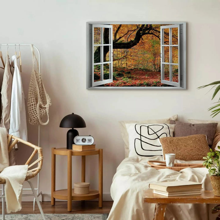 Kanva ar rudens ainavu - Silts novembris dzeltenos toņos, 125000 ART XL