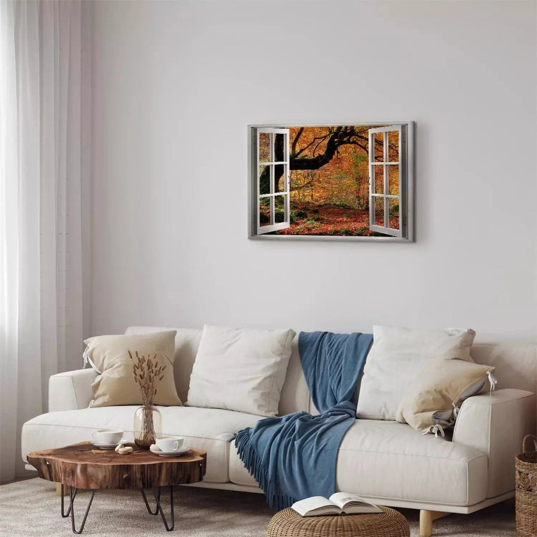 Kanva ar rudens ainavu - Silts novembris dzeltenos toņos, 125000 ART XL