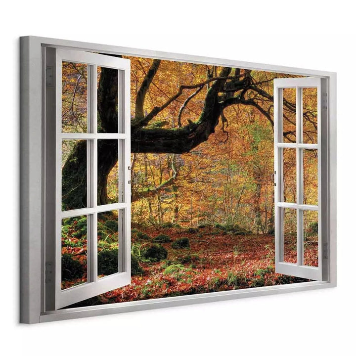 Kanva ar rudens ainavu - Silts novembris dzeltenos toņos, 125000 ART XL