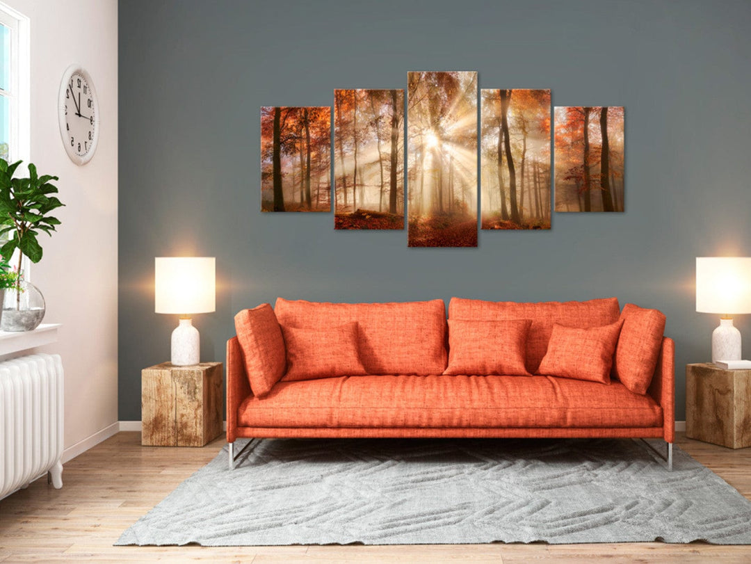 Glezna ar rudens mežu, viesitabai - Meža migla, 94227, (x5) G-ART