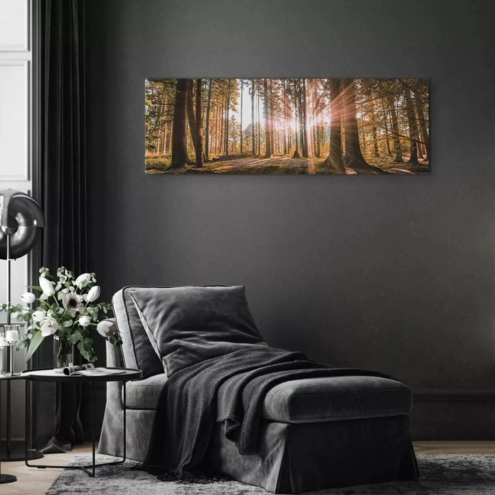 Kanva ar saulainu mežu - Mazie dabas brīnumi, (x 1), zaļā krāsā G-ART