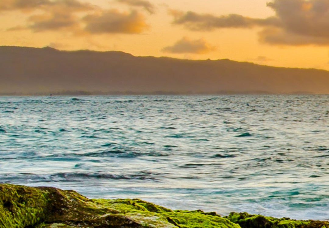 Glezna ar saulrietu jūrā - Tirkīza jūra, (x 5), 123333 G-ART