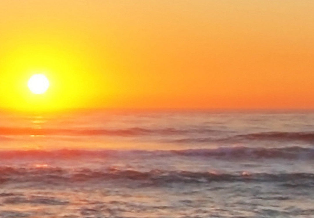 Glezna ar saulrietu un jūru - Tikšanās saulrietā (5 daļas), 123332 G-ART