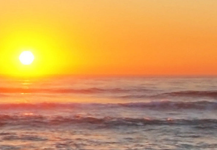 Glezna ar saulrietu un jūru - Tikšanās saulrietā (5 daļas), 123332 G-ART