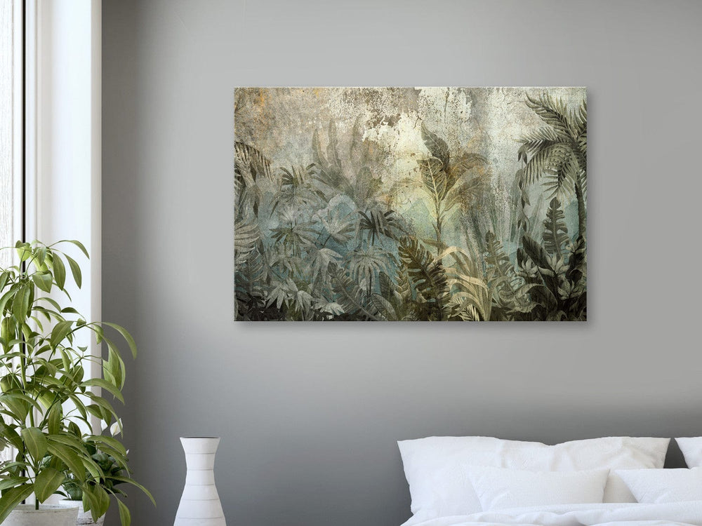 Glezna - ar tropiskiem džungļiem tumši zaļos toņos - 151464 G-ART