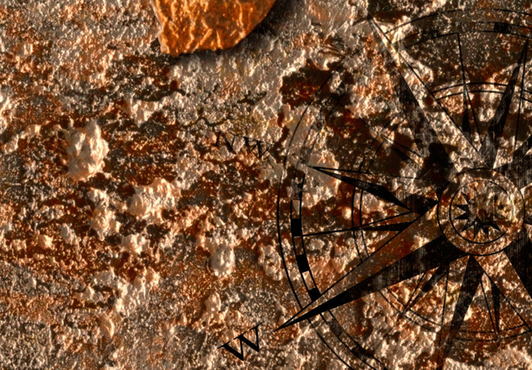 Glezna ar vintāžas karti brūnā krāsā, 93089 (x5) G-ART