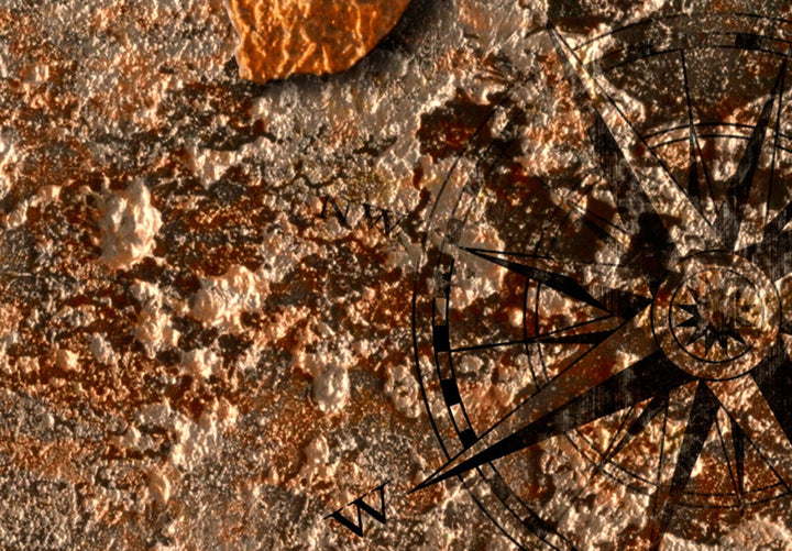 Glezna ar vintāžas karti brūnā krāsā, 93089 (x5) G-ART