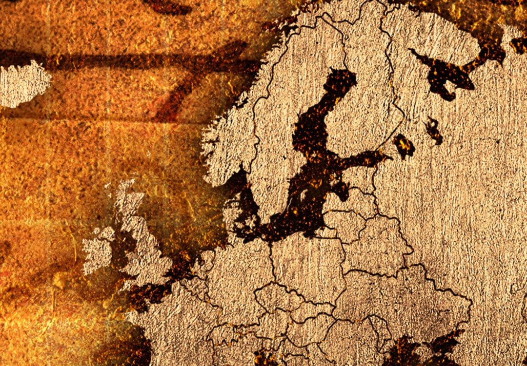 Glezna ar vintāžas pasaules karti - Dzintara karte, 91859 (x5) G-ART