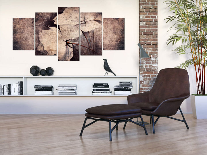 Glezna ar vintāžas ziediem - Laika dārzs, (x5), 92673 G-ART