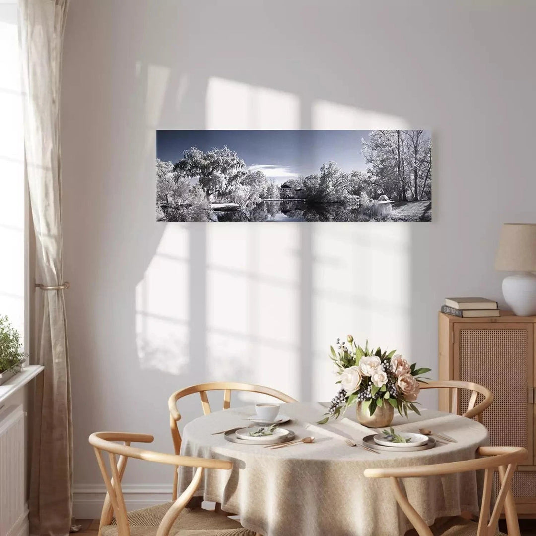 Kanva ar ziemas dabu - Ziemas ezers, (x 1) - ziemas noskaņojums G-ART