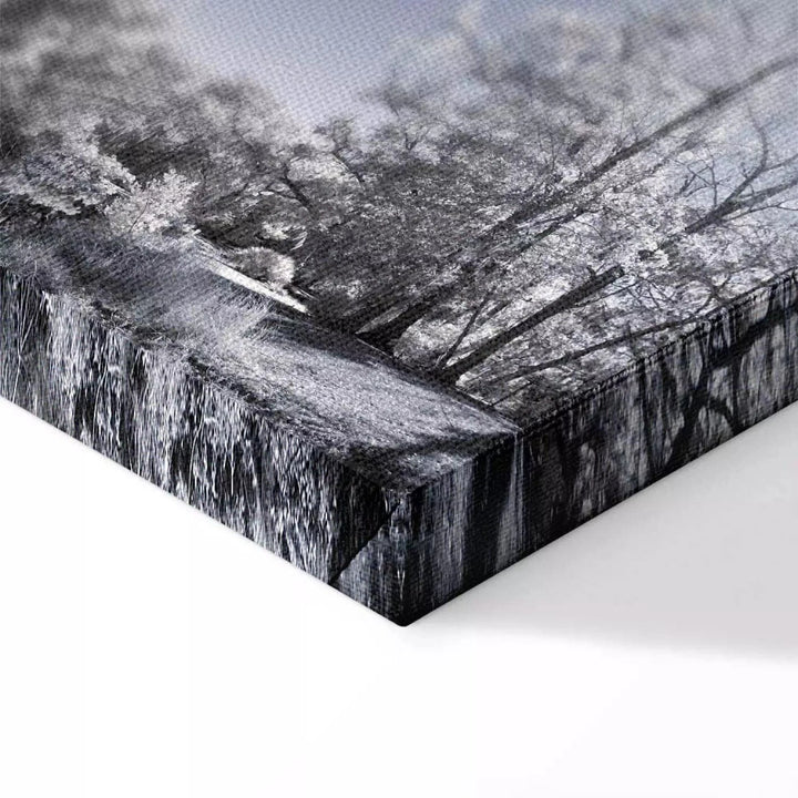 Kanva ar ziemas dabu - Ziemas ezers, (x 1) - ziemas noskaņojums G-ART